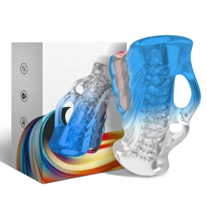 Armony - Masturbator Palec i Wibrator Niebieski Gradient