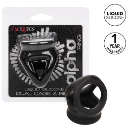 Calexotics - Alpha Dual Cage Ring Schwarz