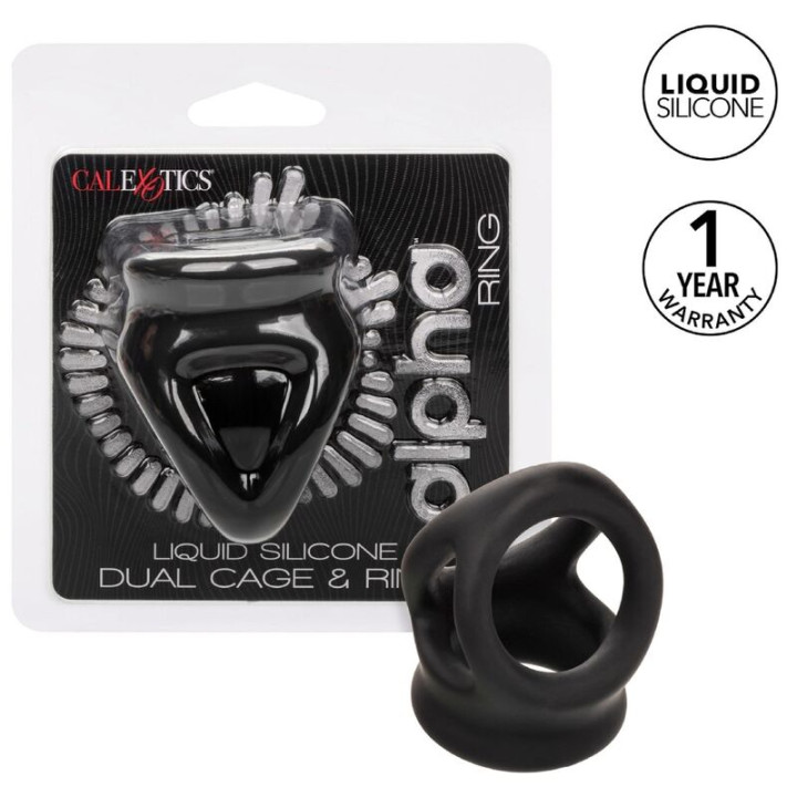 Calexotics - Alpha Bague Dual Cage Noir