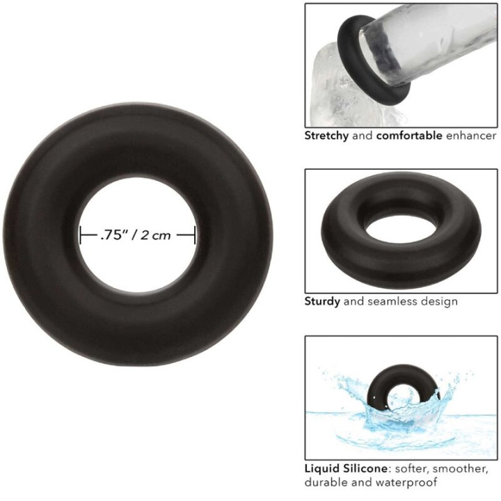 Calexotics - Alpha Anillo Prolong Medio Negro
