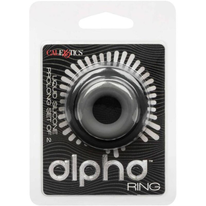 Calexotics - Alpha Set di 2 Anelli Prolong Grigio
