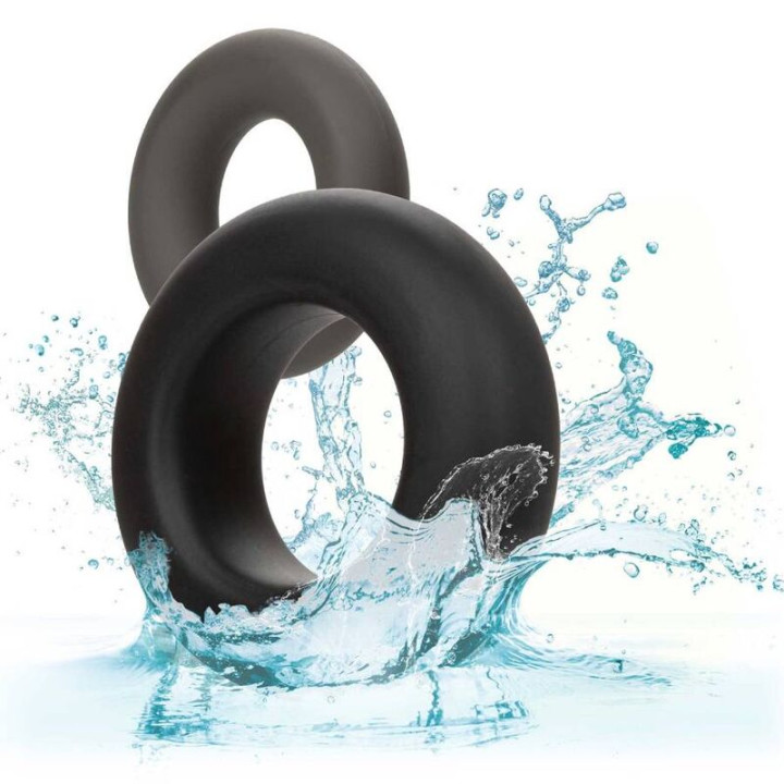 Calexotics - Alpha Set de 2 Anillos Prolong Gris