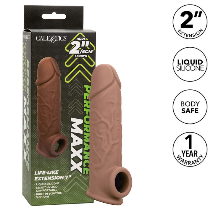 Calexotics - Performance Maxx Life-Like Extension 7 Brazowa Skóra