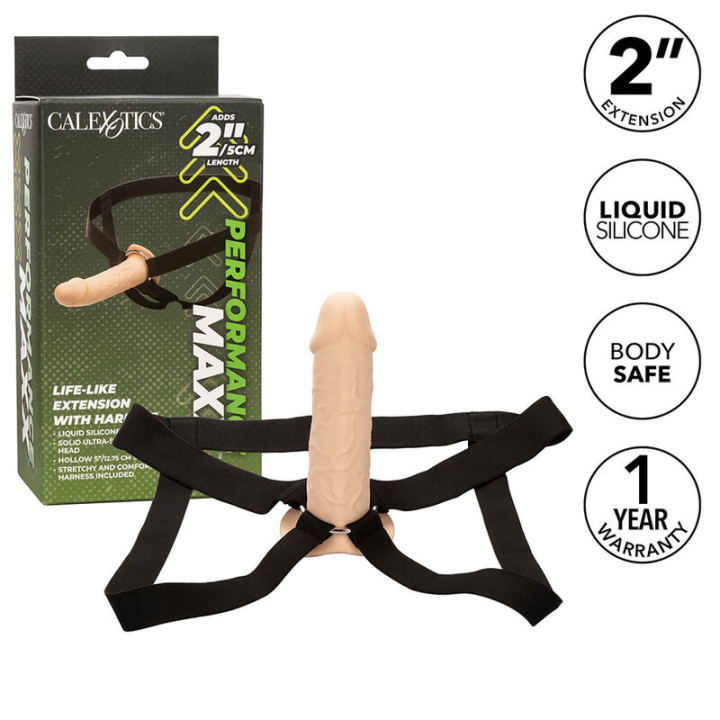 Calexotics - Performance Maxx Lebensechte Verlngerung Mit Gurt, Helle Haut