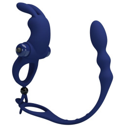 Pretty Love - Ayad Anneau Vibrateur Lapin Avec Plug Bleu