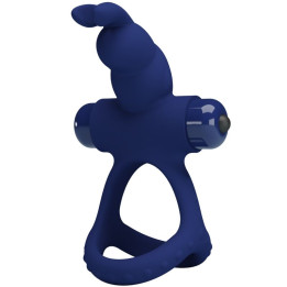 Pretty Love - Luchito Double Vibrating Ring Rabbit Blue