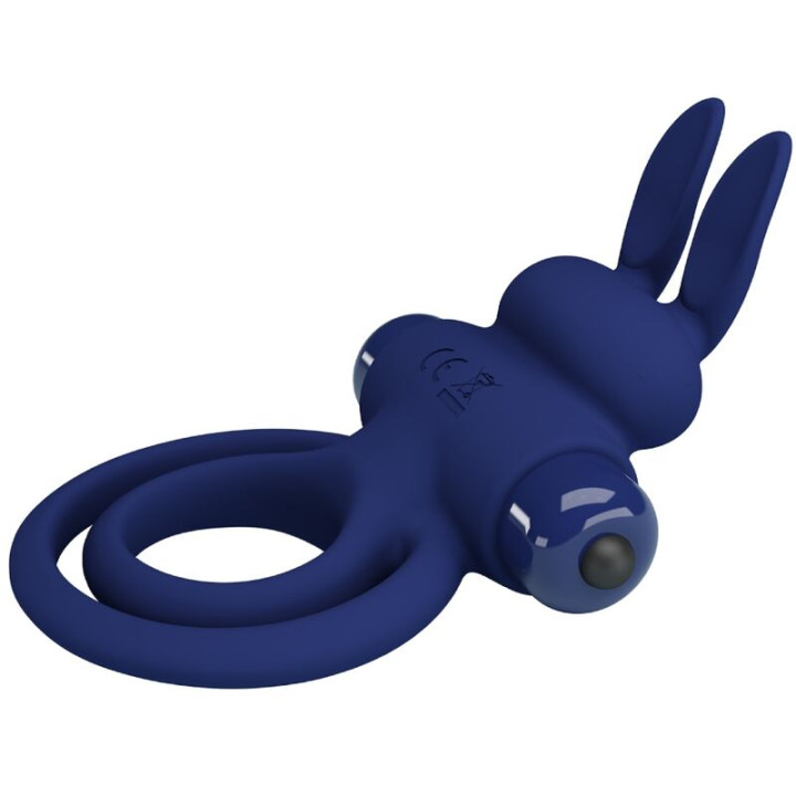Pretty Love - Darey Doble Anillo Vibrador Rabbit Azul