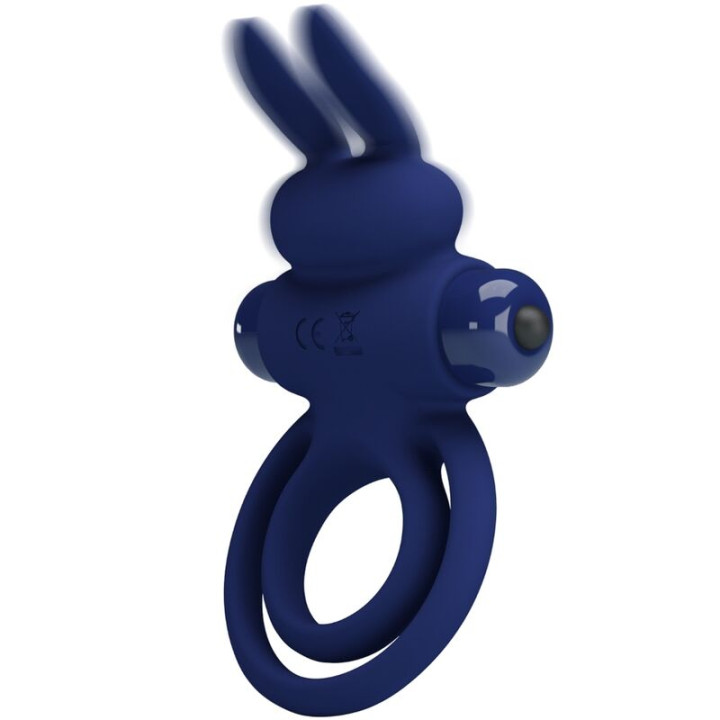 Pretty Love - Darey Doble Anillo Vibrador Rabbit Azul
