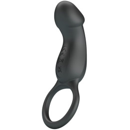 Pretty Love - Trae Anneau Vibrant Avec Stimulateur Noir