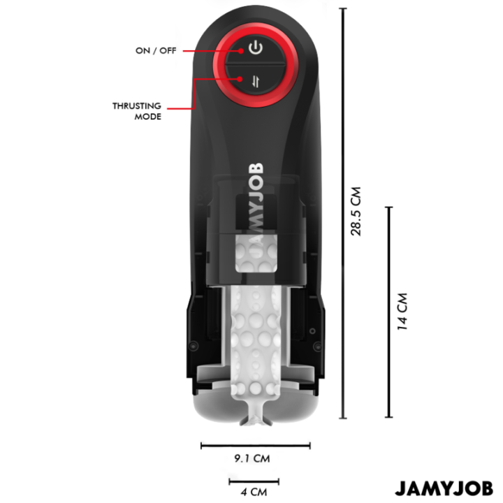 Jamyjob - Gravity Masturbador Vagina Automático 5 Modos de Empuje y Efecto Sonido