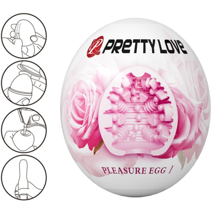 Pretty Love - Männlicher Masturbator ei Rosa