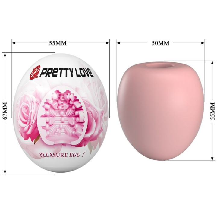 Pretty Love - Männlicher Masturbator ei Rosa
