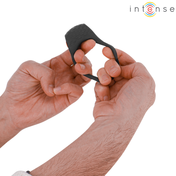 Intense - Clover Wibrator Penis Ring 10 Wibracji Czarny