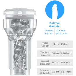 Kiiroo - Feel Pocket Stroker Crystal di Kiiroo Trasparente