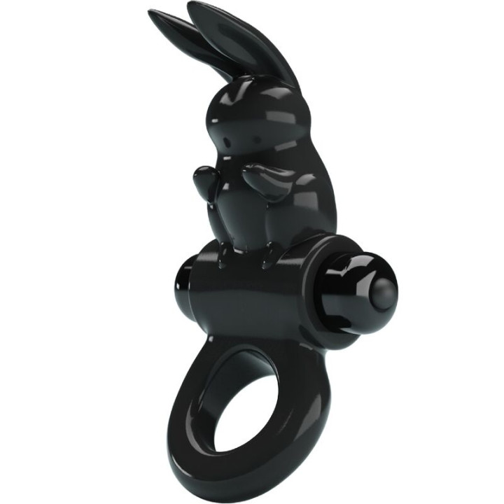 Pretty Love - Exciting Ring Rabbit Vibrator Ring 10 Vibrations Black