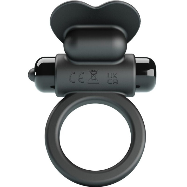 Pretty Love - Debonaire Anello Vibrante Coniglio 10 Vibrazioni Nero