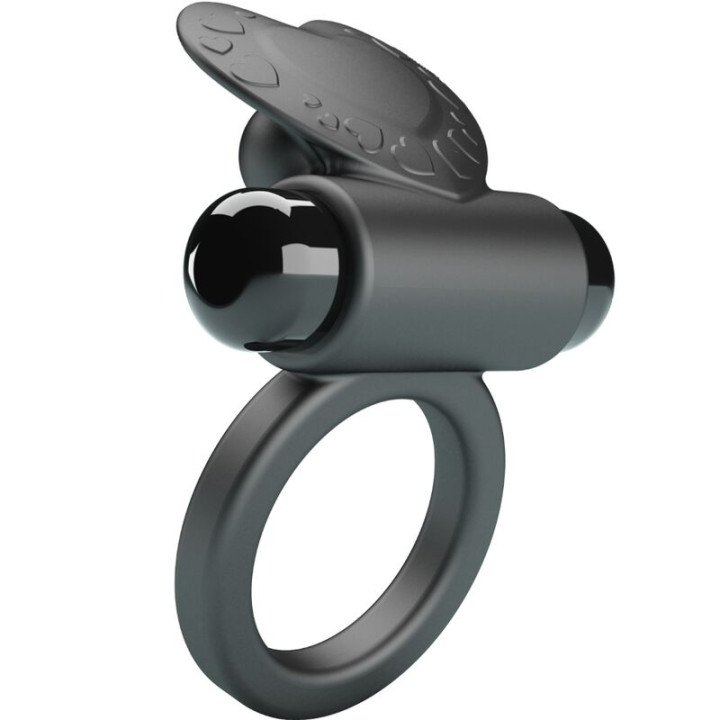 Pretty Love - Debonaire Anello Vibrante Coniglio 10 Vibrazioni Nero