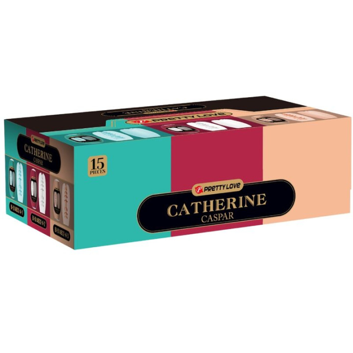 Pretty Love - Caspar Pack 15 Różnych Męskich Mastrubatorów