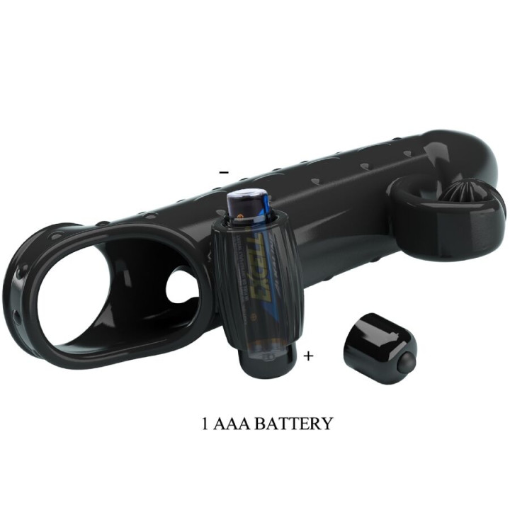 Romance - Vibrating Penis Sleeve Black