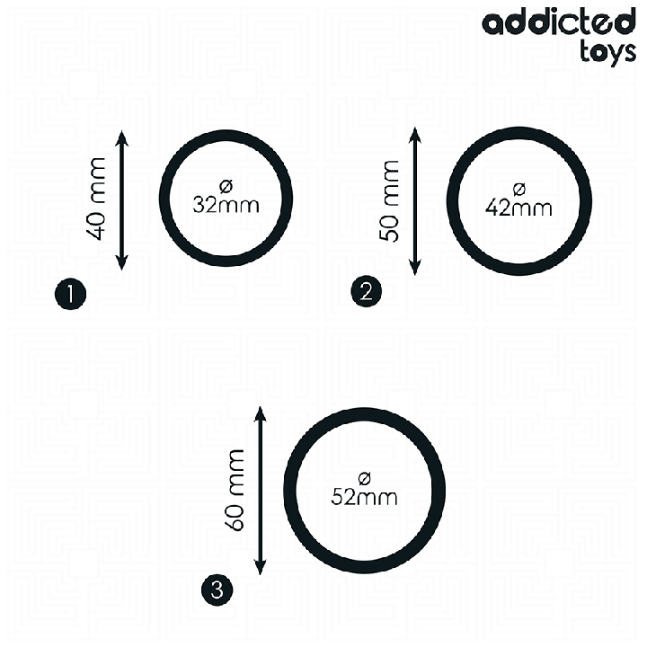 Addicted Toys - Set de Anillos Silicona Modelo 2