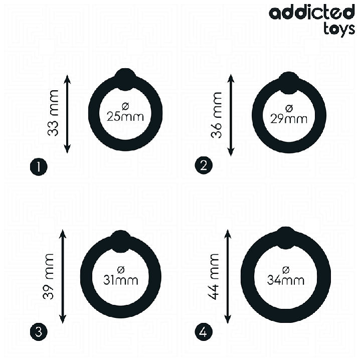 Addicted Toys - Set of Pressure Silicone Rings