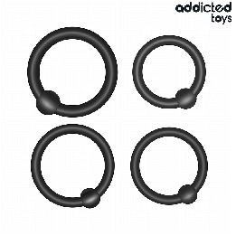 Addicted Toys - Set di Anelli in Silicone a Pressione
