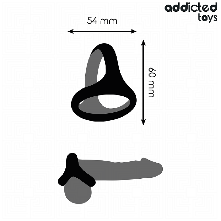 Addicted Toys - Thick Triple Penis Ring