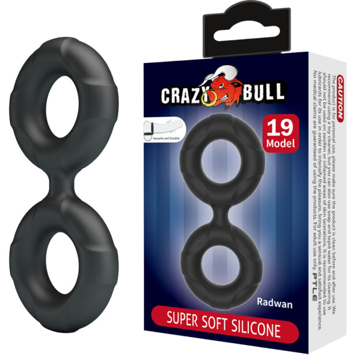 Crazy Bull - Anel Duplo de Silicone Radwan Modelo 19