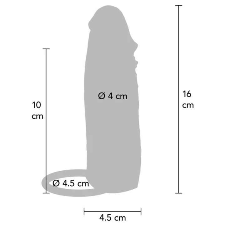 Get Real - Nawilżona Skóra Silikonowa na Penisa Karmelowa 16 cm