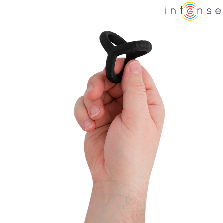 Intense - John Regulowany Potrójny Penis Ring Model 4