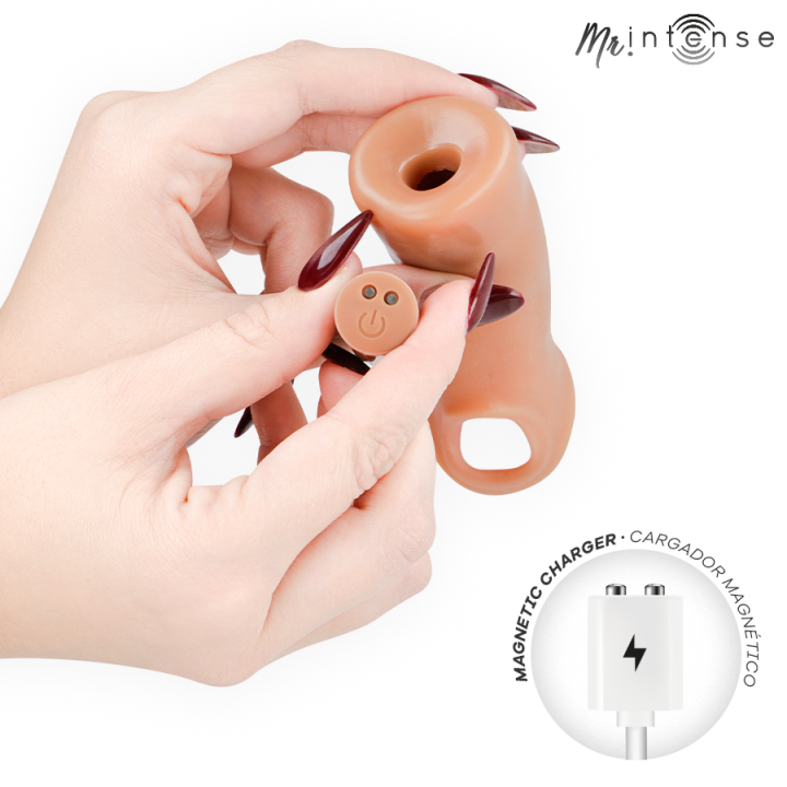 Mr Intense - Arnold m Vibratore in Silicone Per Pene Con Telecomando 14,5 cm -ø- 4 cm