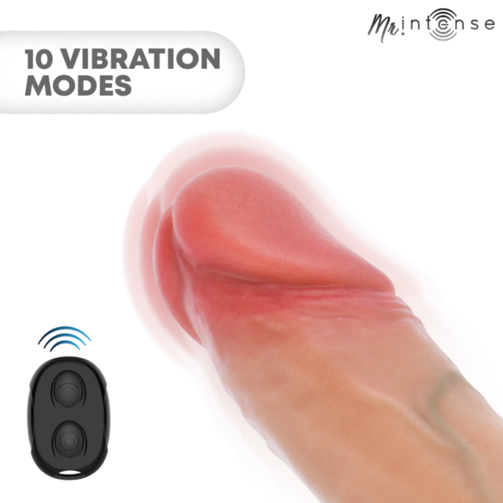 Mr Intense - Capa de Silicone Para Pênis Vibrador Arnold l Com Controle Remoto 16 cm -ø- 4,5 cm