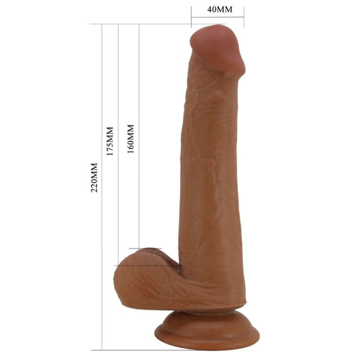Pretty Love - Grand Gode Réaliste 22 cm Marron
