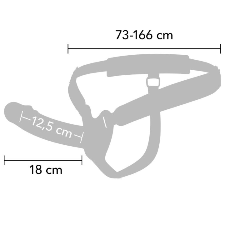 Hidden Desire - Inferno Wibracyjny Rękaw Penisa Strap-on 18 cm