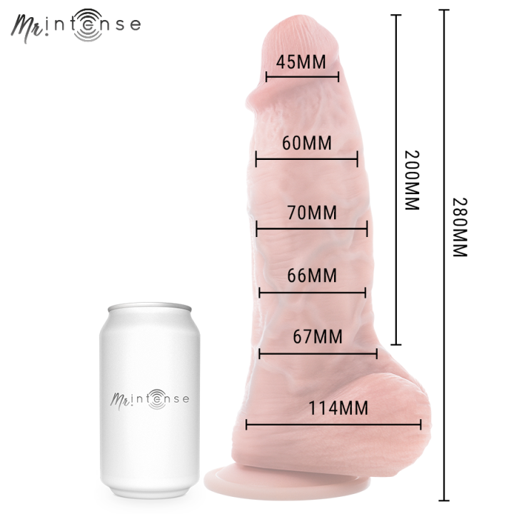 Mr Intense - Dildo de Silicone Extragrande Spencer 28 cm -ø- 7,3 cm