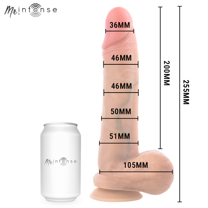 Mr Intense - Gary xl Pene in Silicone Ultra-Realistico Con Testicoli 25,5 cm -ø- 5,1 cm