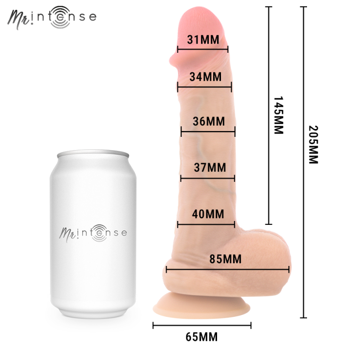 Mr Intense - Danny Silikon-Ejakulationsdildo 20,5 cm -ø- 4 cm