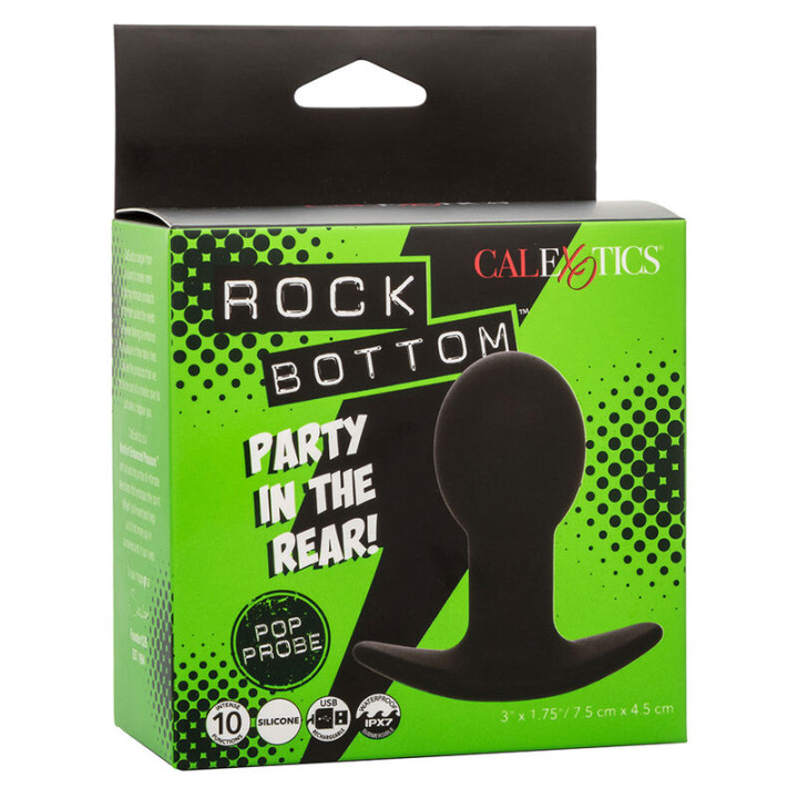 Calexotics - Rock Bottom Anal Plug 10 Wibracji Silikon Czarny