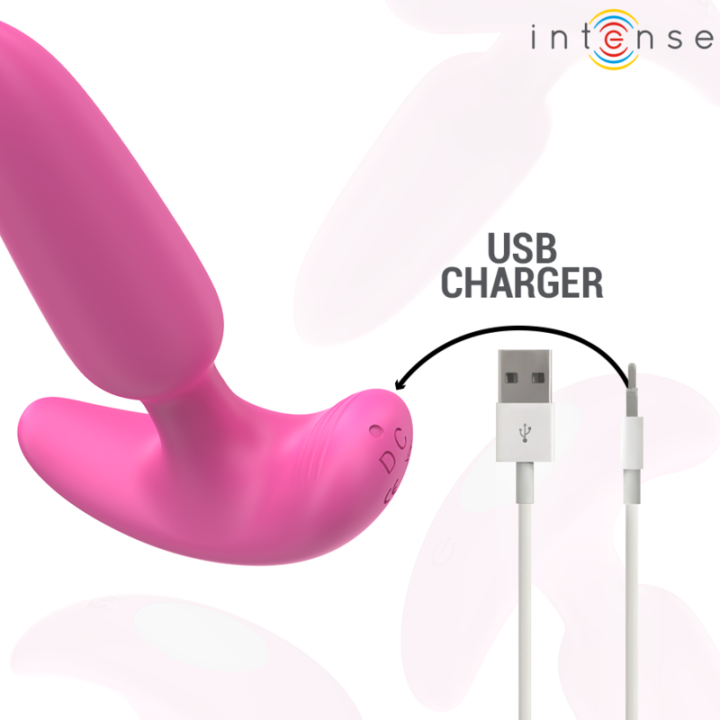 Intense - Ross Anal Plug 10 Wibracji Różowy Pilot