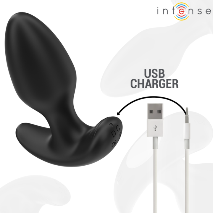 Intense - Joey Anal Plug 10 Vibrazioni Nero Telecomando