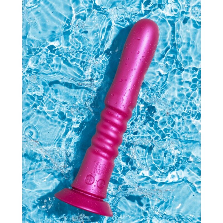 Romp - Jiggle Vibrador Com Movimentos Para Cima e Para Baixo Com Ventosa Rosa