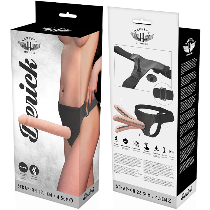 Harness Attraction - Derick Articulable Flesh 22.5 cm -o- 4.5 cm