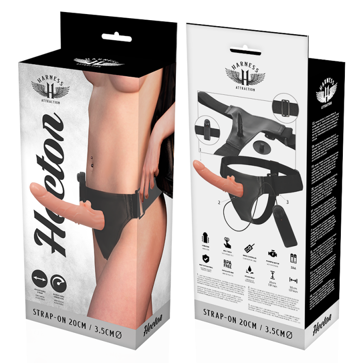 Harness Attraction - Rnes Vibrator Hector 20 cm -o- 3.5 cm