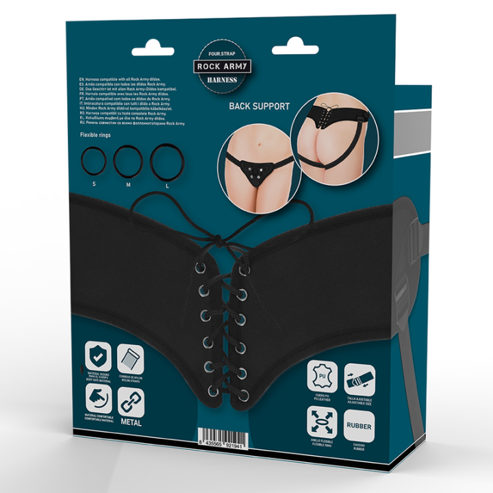 Rockarmy - Arnés Ajustable y Anillos Flexibles