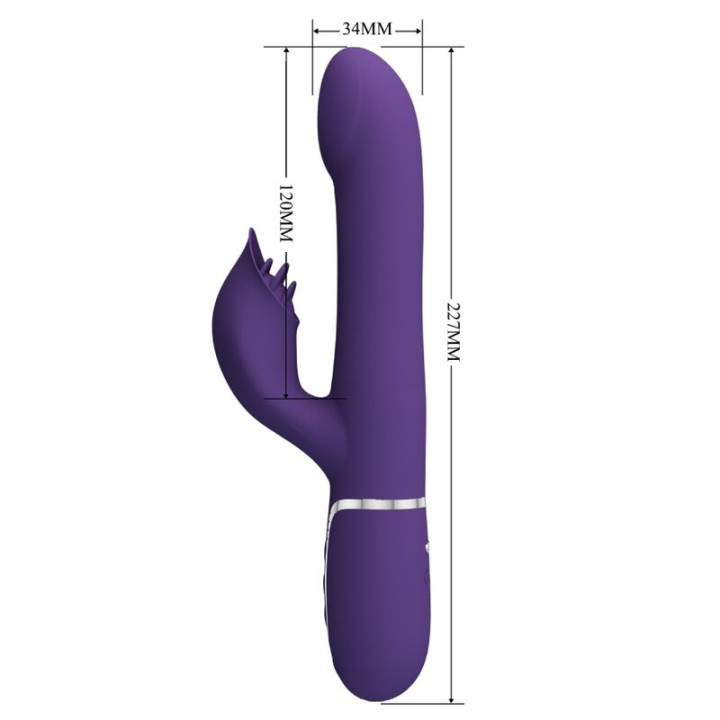 Pretty Love - Zalin Perles Vibrateur Lapin 4 en 1 Violet