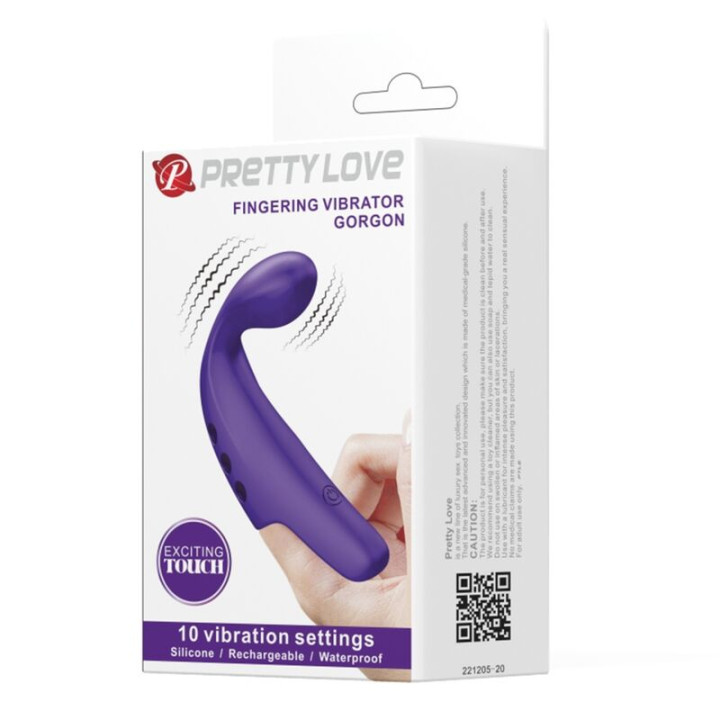 Pretty Love - Vibrador de Dedo Recarregvel Gorgon Roxo