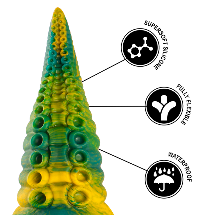 Epic - Cetus Dildo Tentáculo Verde Tamaño Pequeño