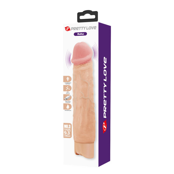 Pretty Love - Rufus Flexible Realistic Vibrator