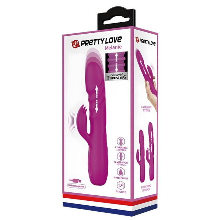 Pretty Love - Vibrateur Lapin Rechargeable Melanie Violet
