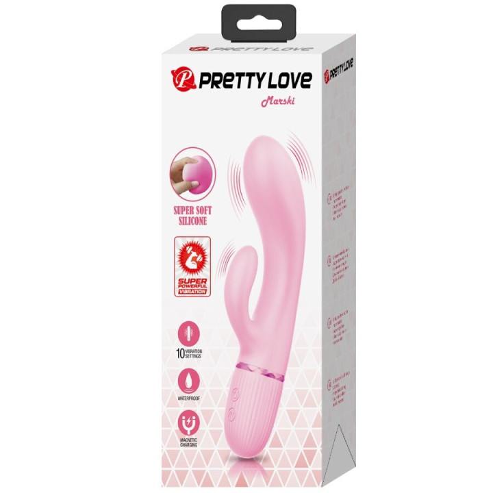 Pretty Love - Marski Vibrador Rabbit & Punto g Rosa